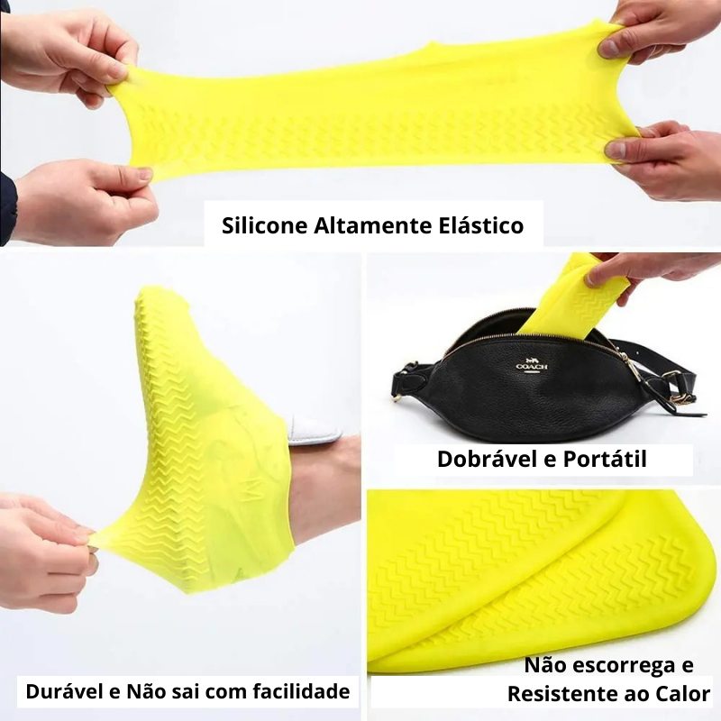 Capa de silicone impermeável para sapatos - *PERFEITO PARA OS DIAS DE CHUVA*