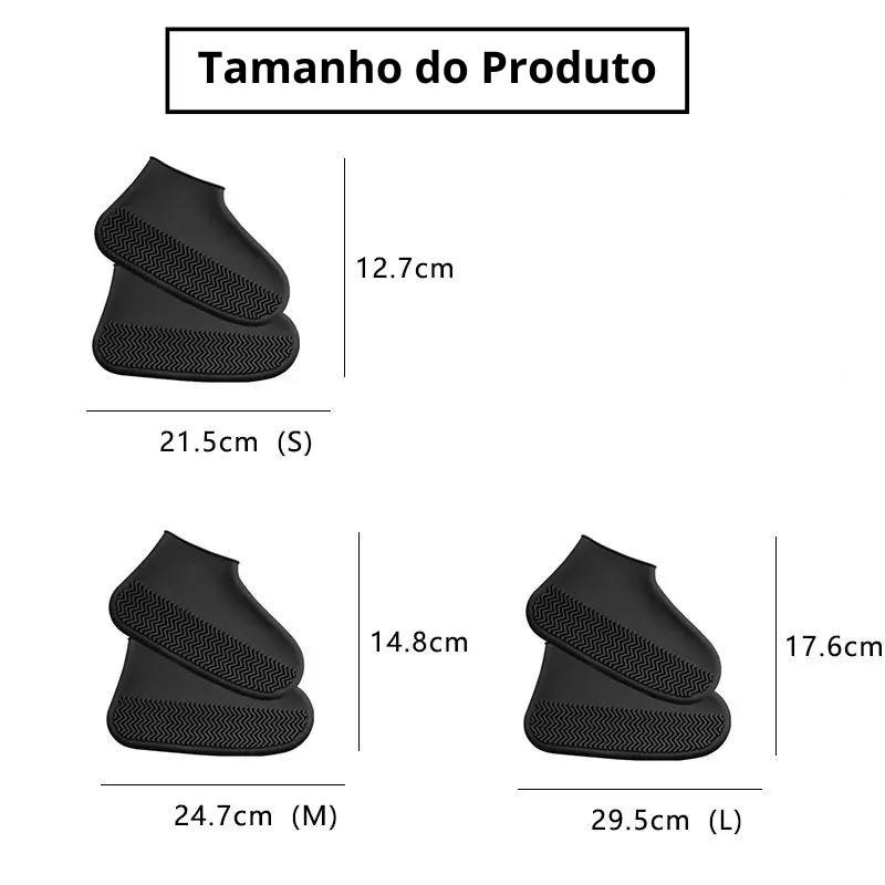 Capa de silicone impermeável para sapatos - *PERFEITO PARA OS DIAS DE CHUVA*