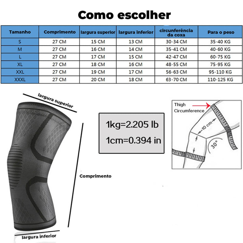 Joelheira Fitness Esportes de Alta Elasticidade